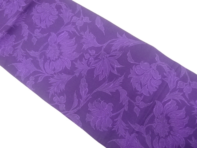 JAPANESE FUKURO OBI / WOVEN CHINESE FLOWER